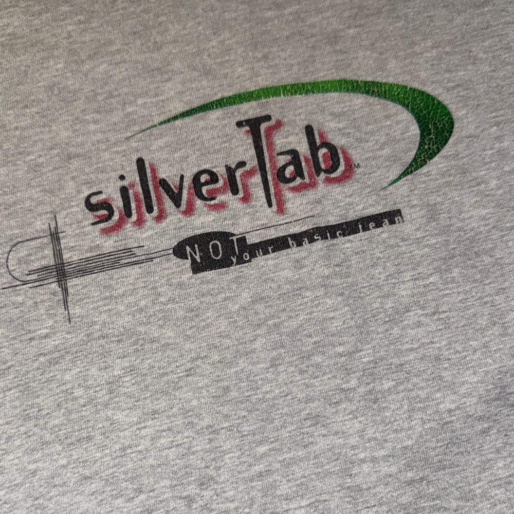 Super Cute Y2K Levi’s Silver Tab Gray and Navy Raglan‎ Shirt - Picture 4 of 6